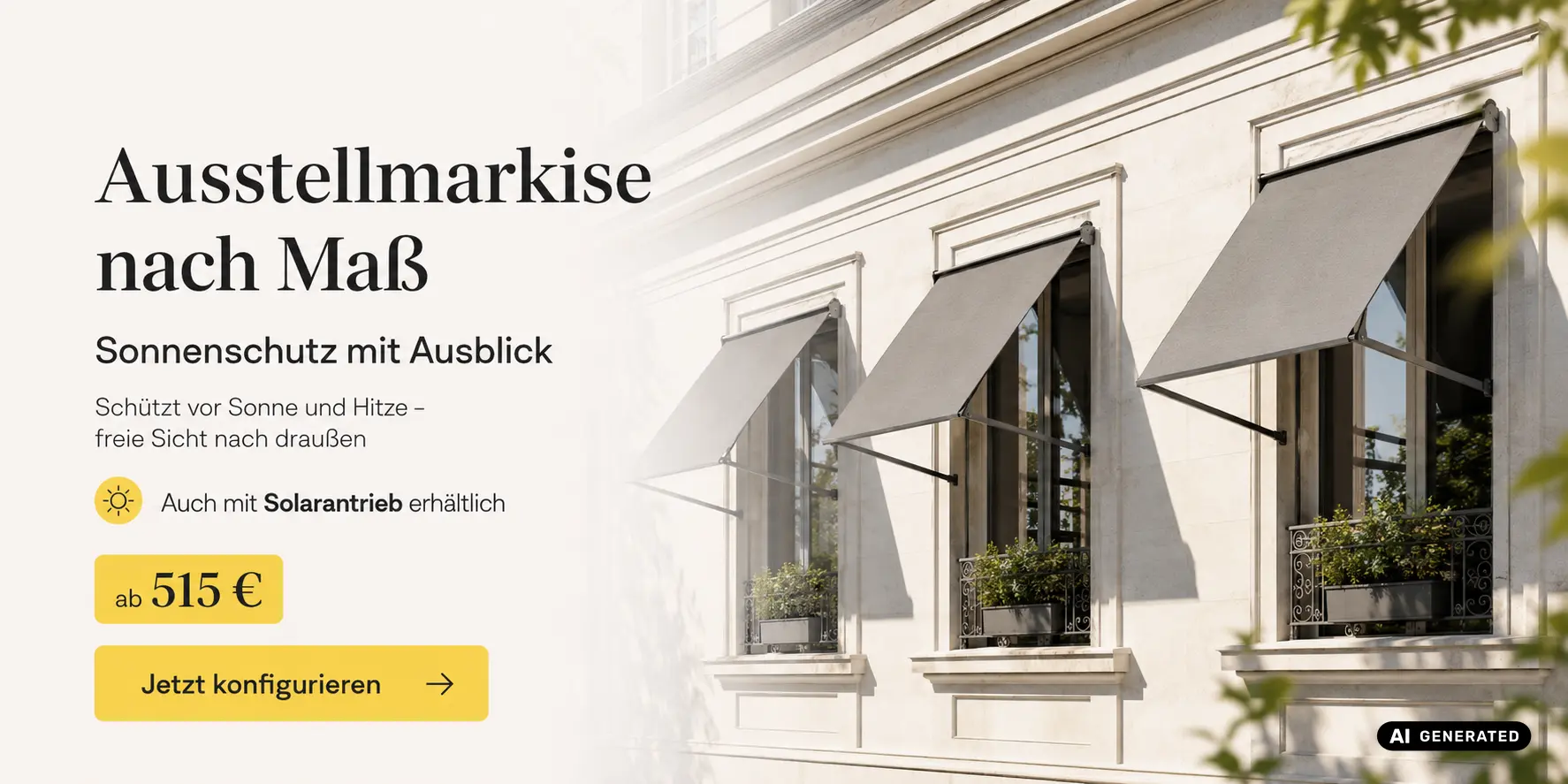 Ausstellmarkisen